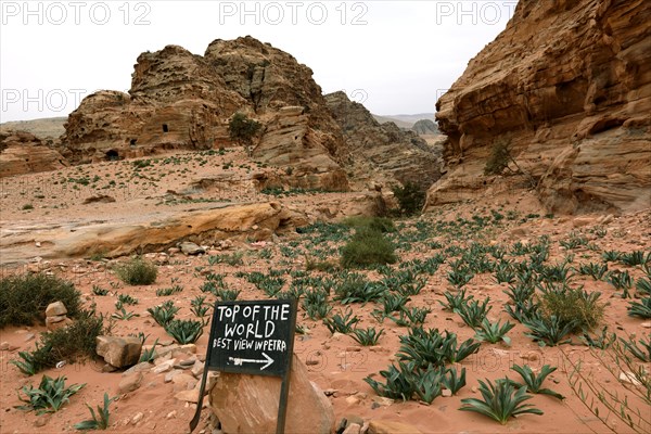 Way to the viewpoint in Ad-Deir