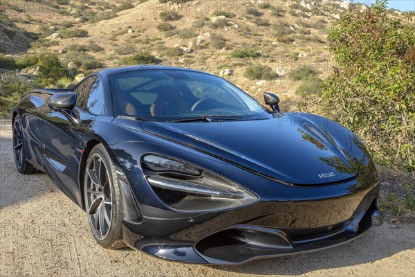 A black McLaren 720S