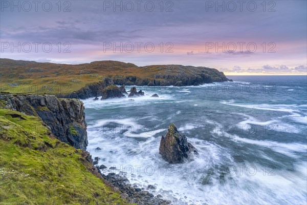 Dailbeag beach at sunset