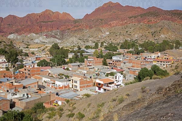 Aerial view over Tupiza