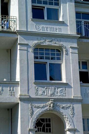 Bansin Mecklenburg-Western Pomerania Greifswald Island Usedom Spa Architecture in the Seestrasse Hotel Carmen Germany Europe