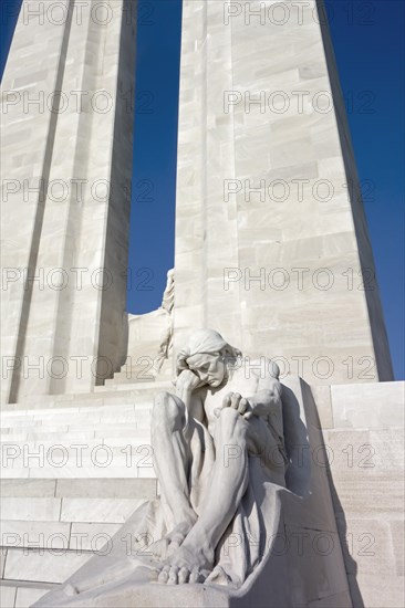 Sculpture at the Canadian National Vimy Memorial