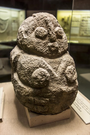 Statue of a Neolithic Mother Goddess dating from around 3150BC at the Pech Merle cave museum