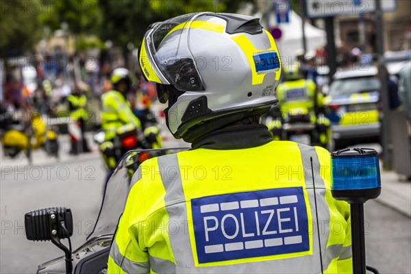 Police motorbike of the Baden-Wuerttemberg police