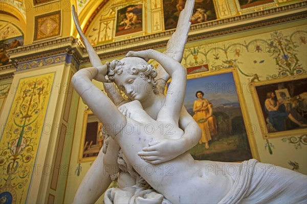 Neoclassical sculpture in the Gallery of the History of Ancient Painting in the Winter Palace