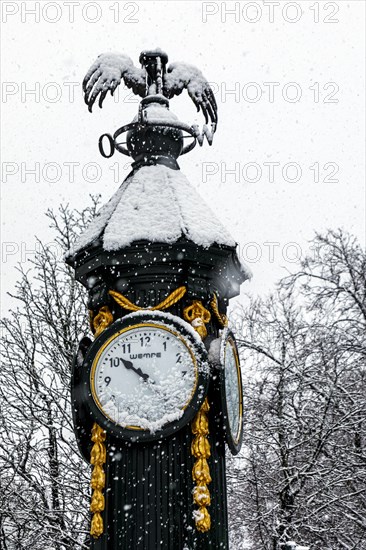 Duesseldorf in a snowstorm