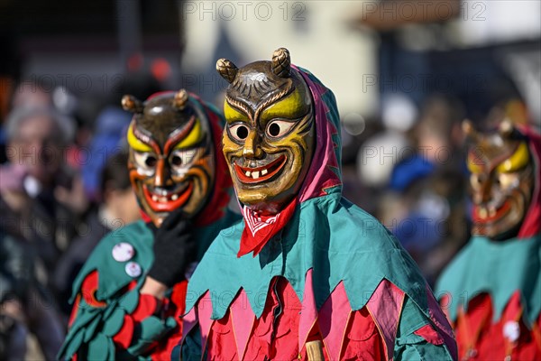 Jesters Guild Hoellenwaldteufel from Lautenbach at the Great Carnival Parade