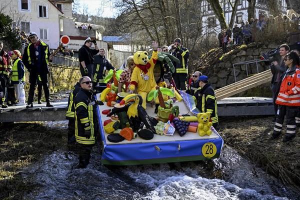 Zuber 100 Jahre Goldbaer on the river Schiltach