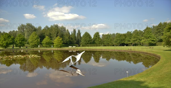 Artwork in the landscape park in south-east Drenthe