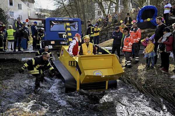 Zuber Paw Patrol on the river Schiltach