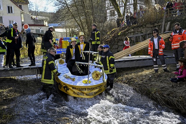 Zuber 70th anniversary of the Fools March on the Schiltach River