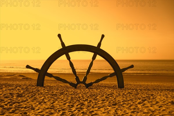 Artwork The Navigator Monument by artist Simon Dybbroe Moller during Beaufort 2018 at seaside resort Westende