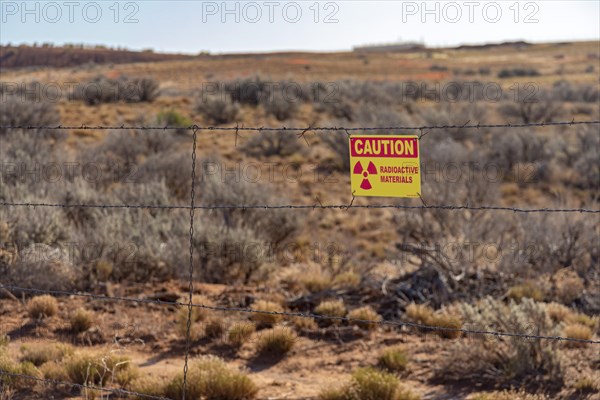 Ponds with radioactive waste at the Energy Fuels Resources White Mesa Mill