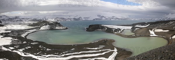 Aerial view over Telefon Bay