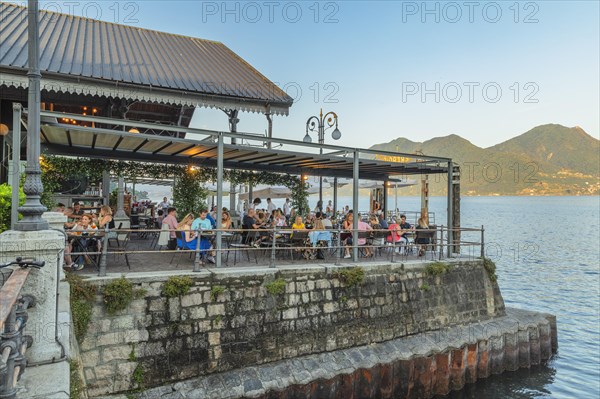 Restaurant on the lake promenade of Verbania