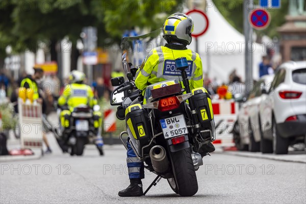 Police motorbike of the Baden-Wuerttemberg police