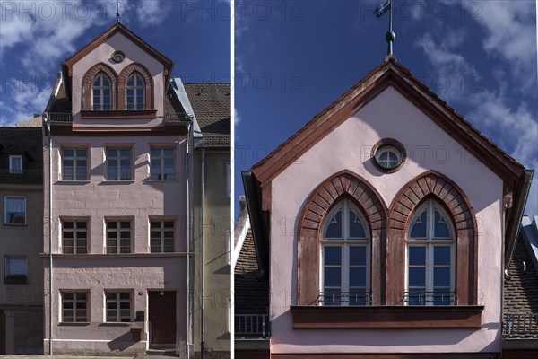 Historic dwelling house with dormer windows