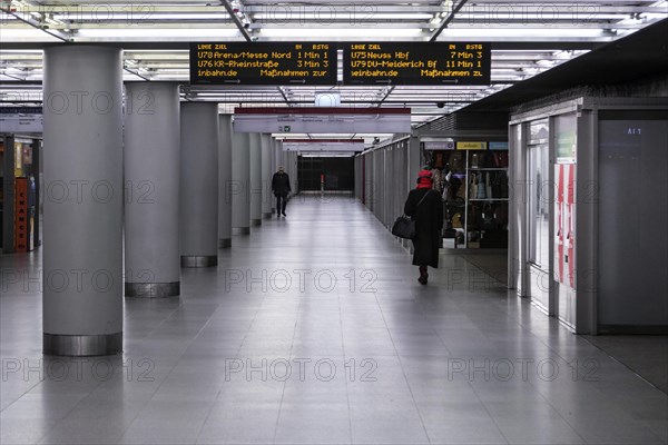 Duesseldorf Underground at Heinrich-Heine-Allee