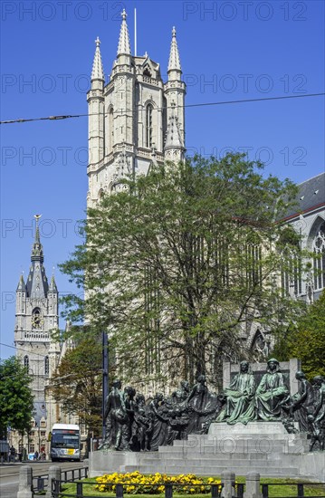 Monument in honour of the Van Eyck brothers