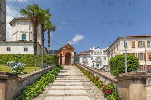 Stairway to the cloister of the parish church of Santi Gervaso e Protaso