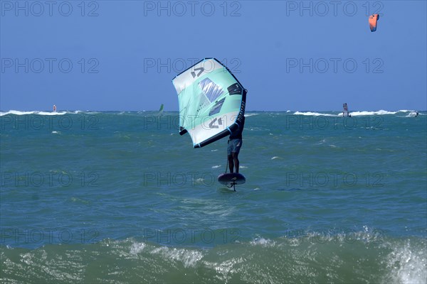 Windsurfers in the sea off Cabarete