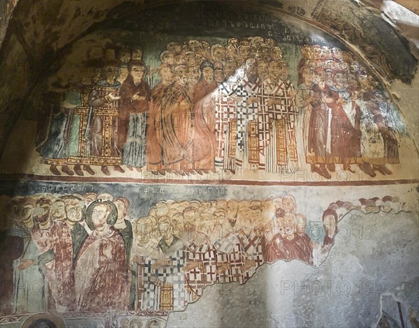 Fresco of a group of church fathers