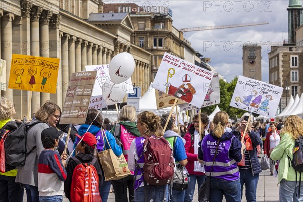 Women in the Catholic Church revolt. Protest event of the group Maria 2.0