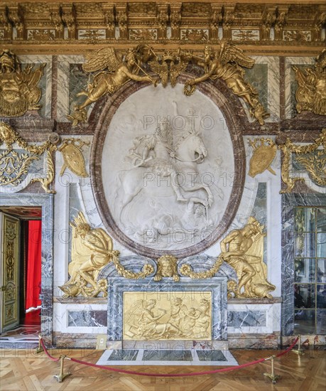 Louis XIV Medallion on Horseback