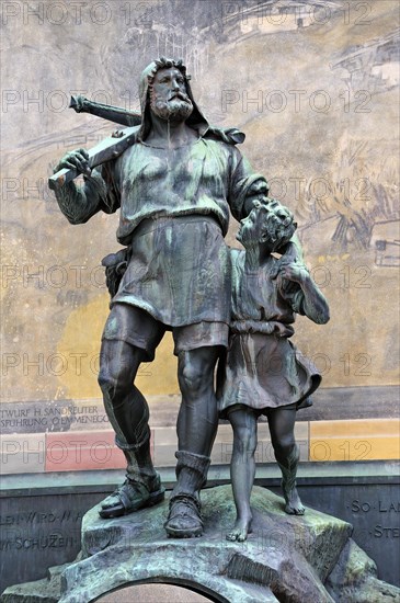 Statue of Swiss medieval folk hero William Tell