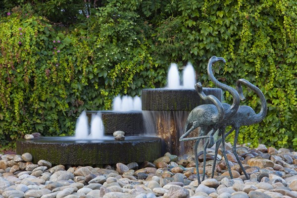 Fountain and sculpture group Three Flamingos