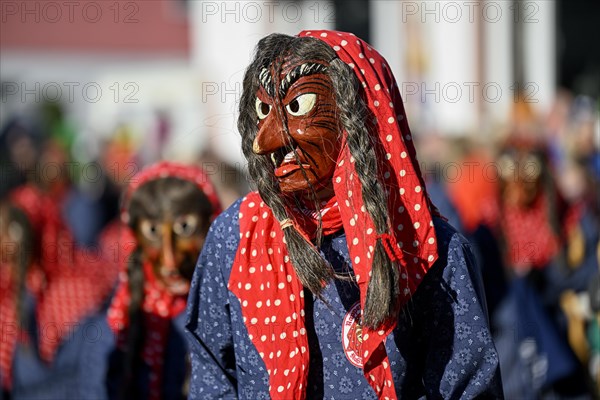 Narrenzunft Rappenloch-Hexen from Nussbach at the big carnival procession