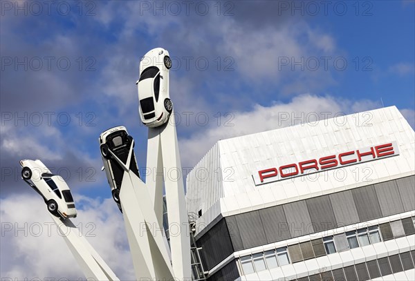 Porscheplatz with Porsche headquarters