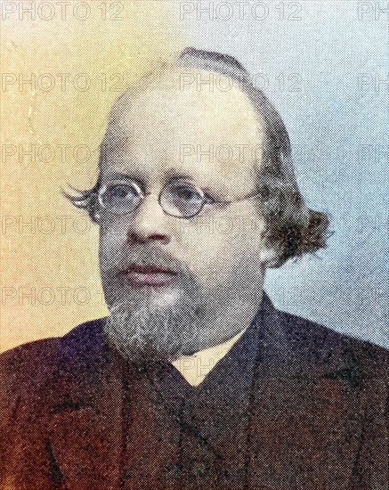 Anton Emanuel Schoenbach, born 29 May 1848, was an Austrian Germanist, cultural and literary scholar, Historical, digitally restored reproduction from a 19th century original