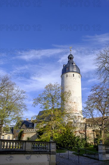 Inner courtyard, with Hausmannsturm, Altenburg Castle, Altenburg, Thuringia, Germany, Europe