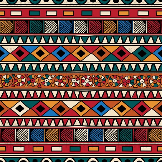 Tribal ethnic background. Vector seamless pattern design for background, carpet, wallpaper, wrapping, batik, fabric