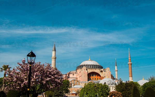 Hagia Sophia in Istanbul, the world famous monument of Byzantine architecture