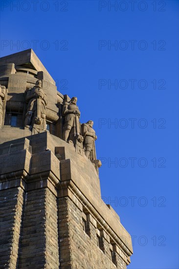 Guard figures, knights, kings, Monument to the Battle of the Nations, Leipzig, Saxony, Germany, Europe