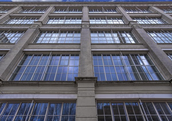 Facade of the Glass Palace, former Mechanical Cotton Spinning and Weaving Mill, from 1910 to 1988, today Art Museum, Augsburg, Bavaria, Germany, Europe