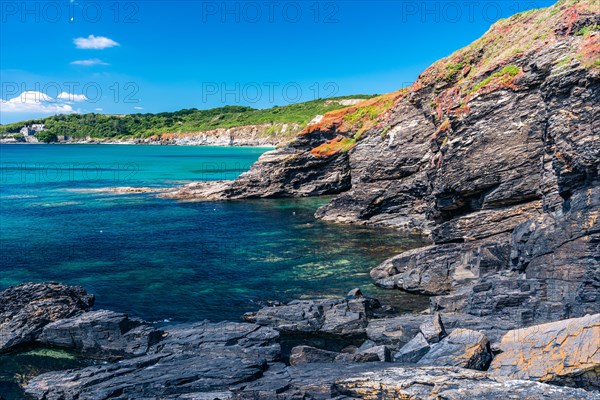 Kenneggy Cove, South West Coast Path, Penzance, Cornwall, England, United Kingdom, Europe