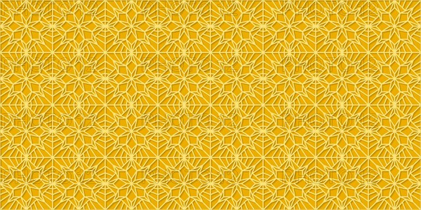 Islamic gold ornament vector seamless pattern