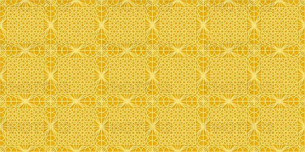 Islamic gold ornament vector seamless pattern