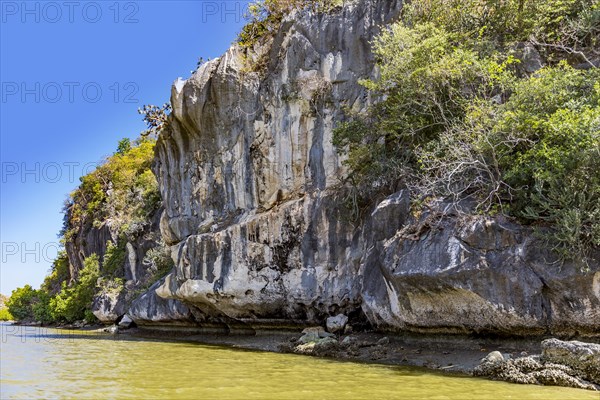 Rock formations, boat trip on the Khao Daeng River, Khao Sam Roi Yot National Park, Prachuap Khiri Khan Province, Thailand, Asia