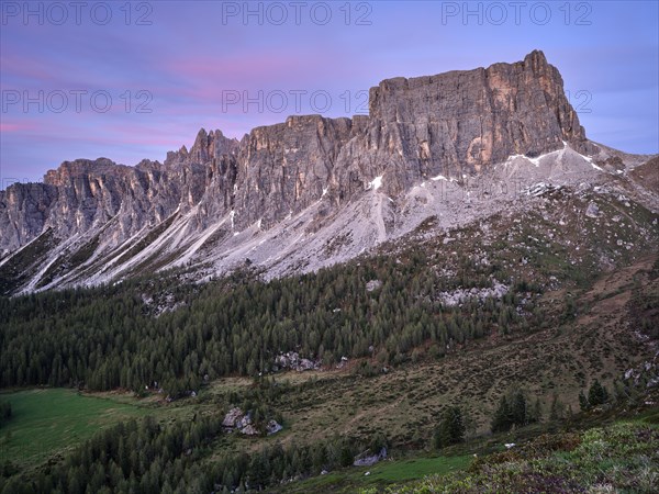 Mountains at sunrise, Dolomites, Passo Giau, Belluno, Italy, Europe