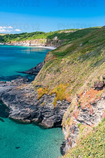 Kenneggy Cove, South West Coast Path, Penzance, Cornwall, England, United Kingdom, Europe