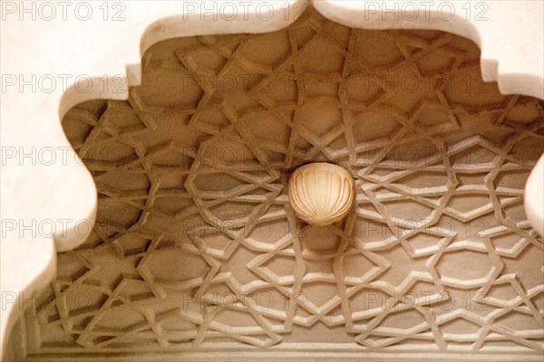 Ottoman marble carving art in detail