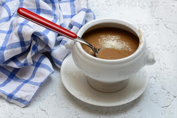 Basler Mehlsuppe, the soup is traditionally eaten at Fasnacht, Basel, Switzerland, Europe