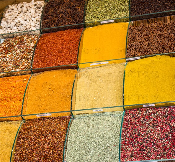 Spices at the Spice Market in Istanbul