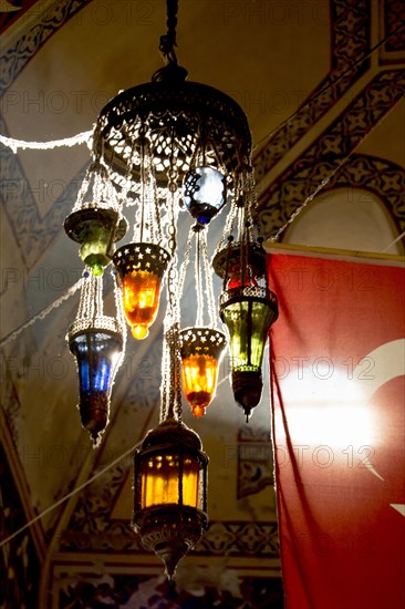 Mosaic Ottoman lamps from Grand Bazaar in Istanbul