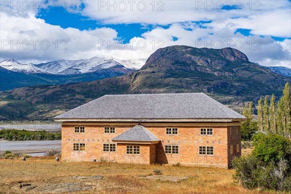 Museo Escuela, historical school museum, Villa Cerro Castillo, Cerro Castillo National Park, Aysen, Patagonia, Chile, South America