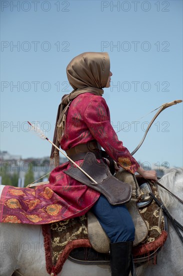 Ottoman archer riding and shooting on horseback